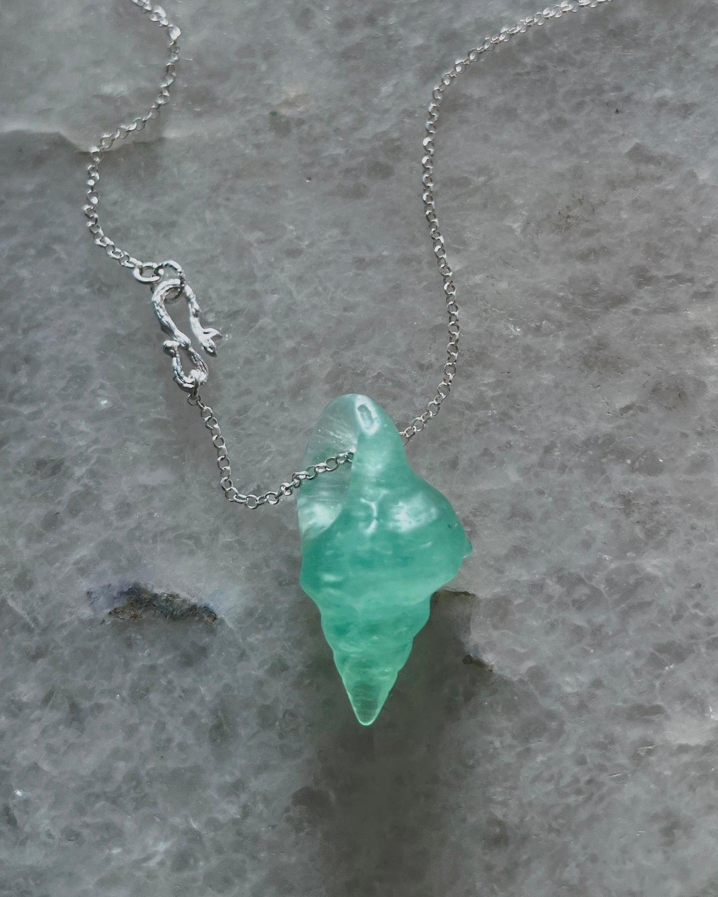 Sereia Long Necklace ⋄ Lake Green Fluorite