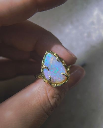 Lilac Rain Ring ⋄ Australian Opal