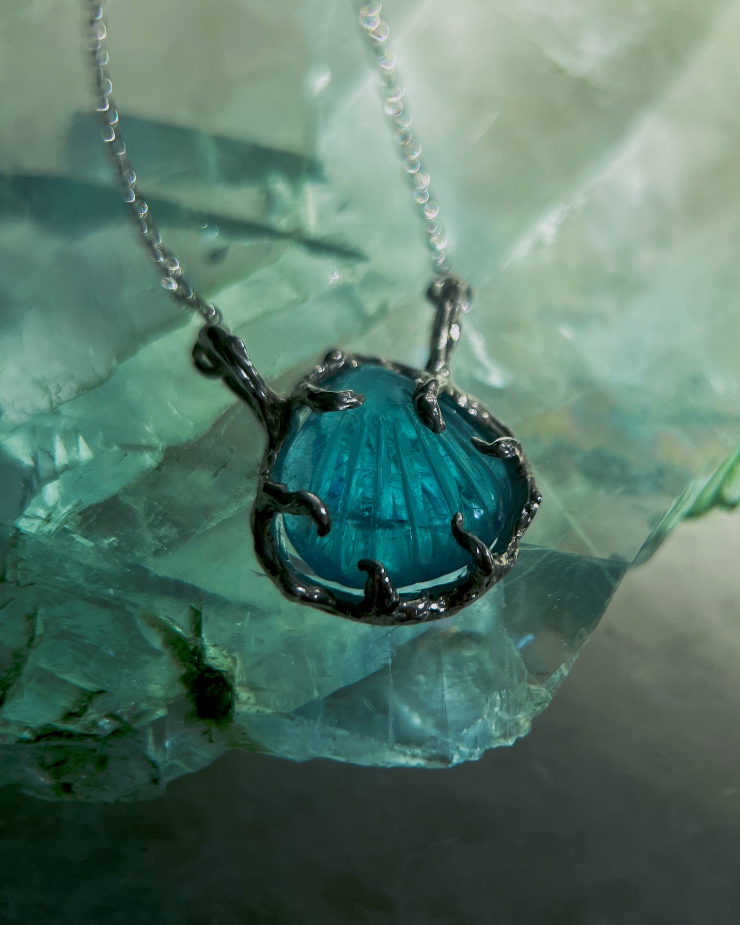 Seafoam Cove Treasure Necklace ⋄ Aquamarine