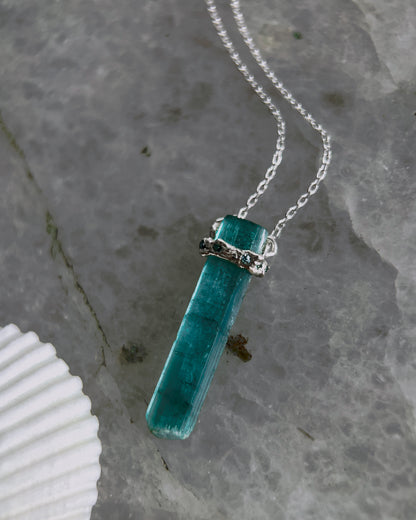 Healing Crystal Pendant ⋄ Indicolite Tourmaline