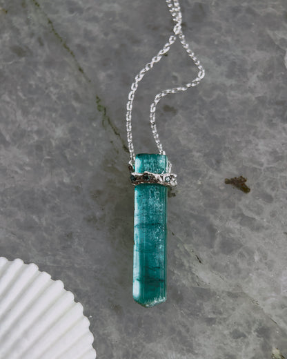 Healing Crystal Pendant ⋄ Indicolite Tourmaline