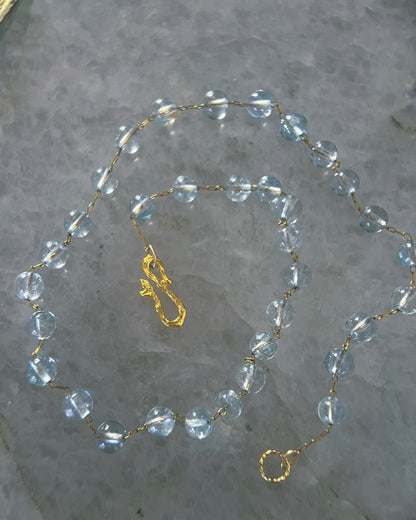 Dewdrops Chain Necklace ⋄ Blue Topaz