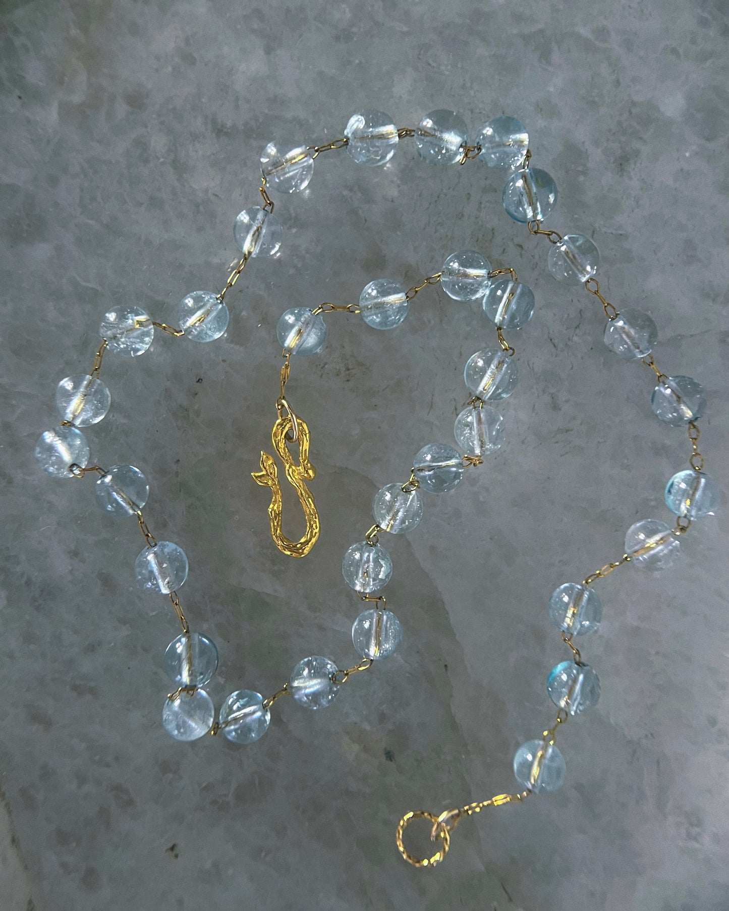 Dewdrops Chain Necklace ⋄ Blue Topaz