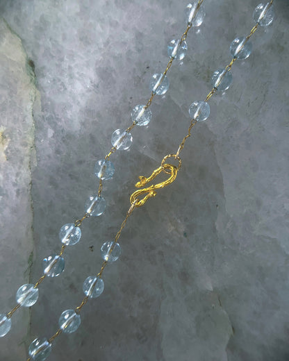 Dewdrops Chain Necklace ⋄ Blue Topaz