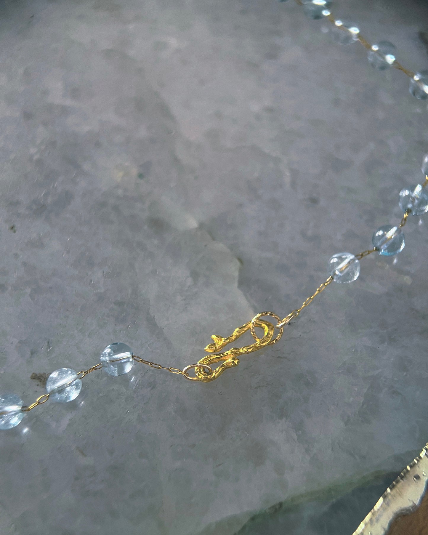 Dewdrops Chain Necklace ⋄ Blue Topaz