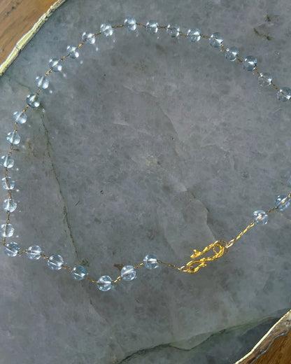 Dewdrops Chain Necklace ⋄ Blue Topaz