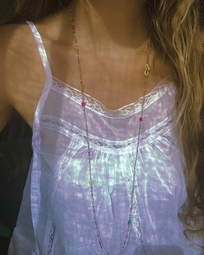 Butterfly Garden Dewdrops Necklace ⋄ Rainbow Tourmaline