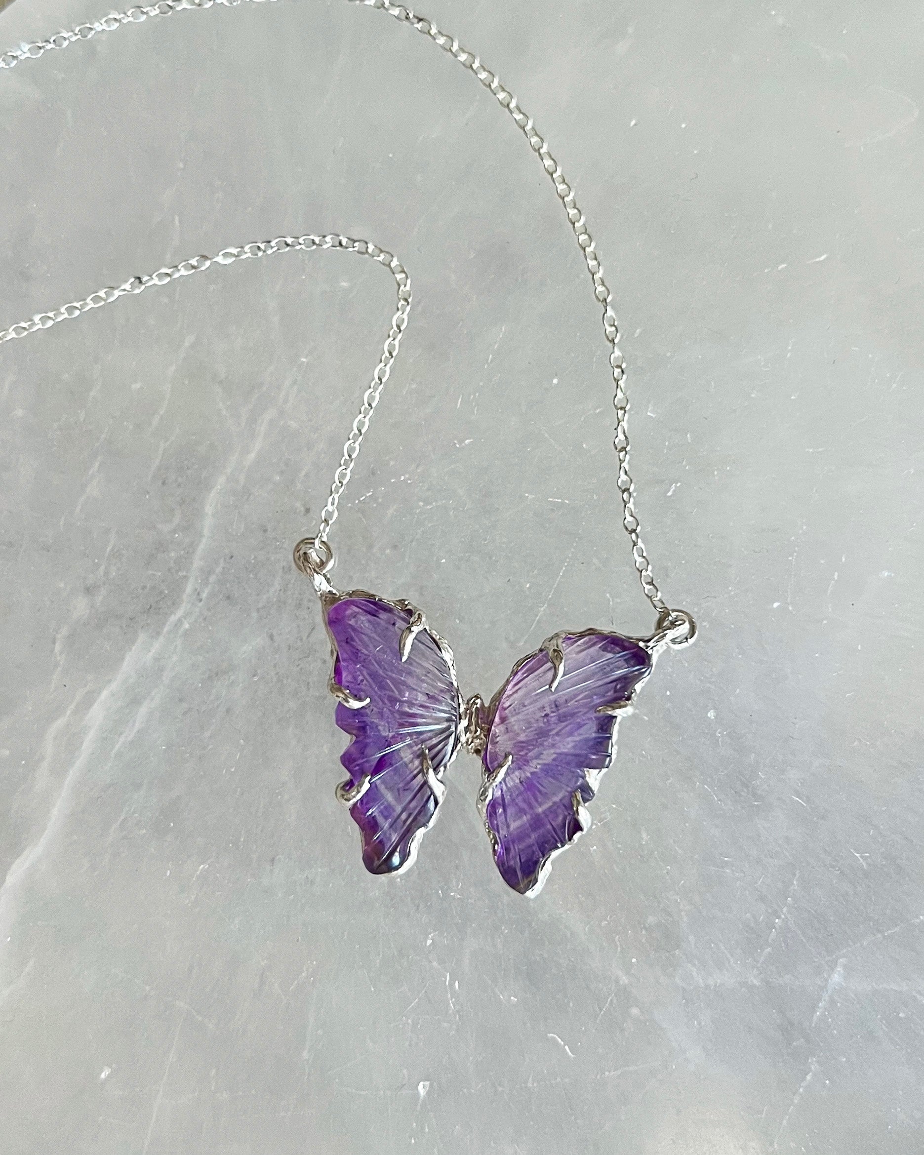Ever After Butterfly Necklace ⋄ Amethyst