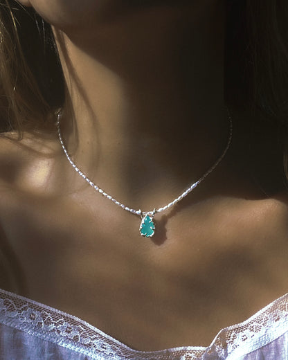 Siren’s Tear Amulet ⋄ Peruvian Opal & Pearls