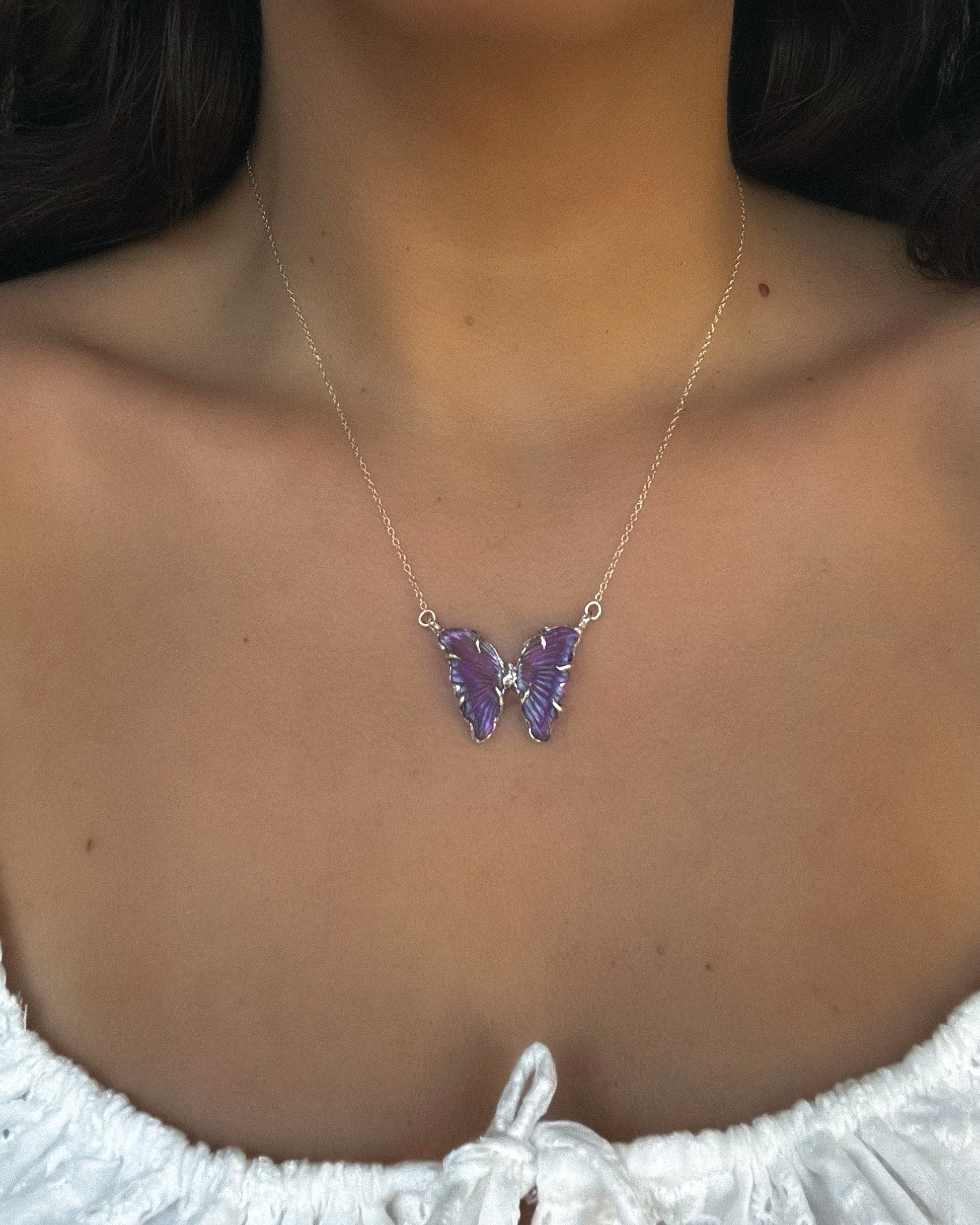 Ever After Butterfly Necklace ⋄ Amethyst
