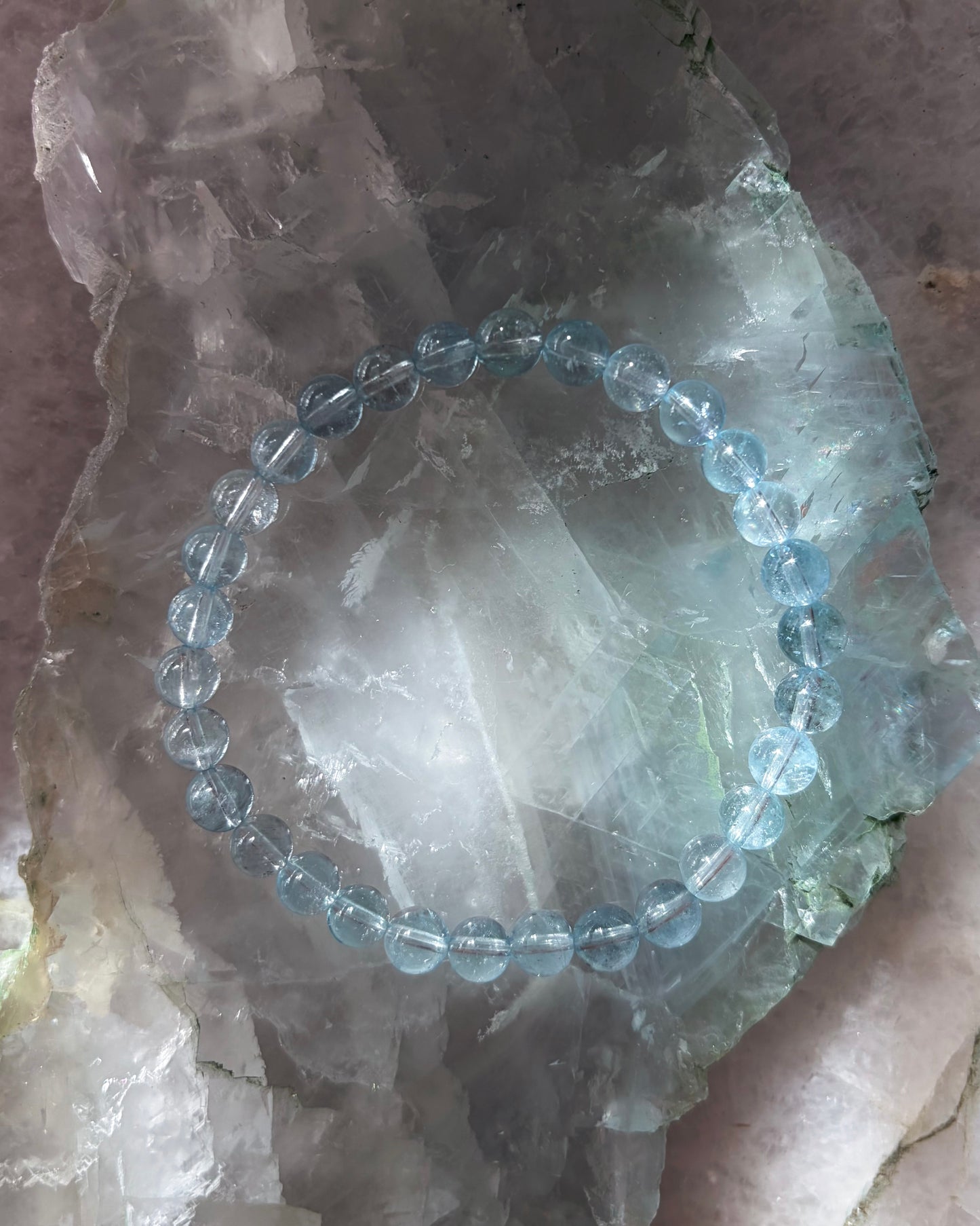 Sea Water Dewdrops Bracelet ⋄ Aquamarine