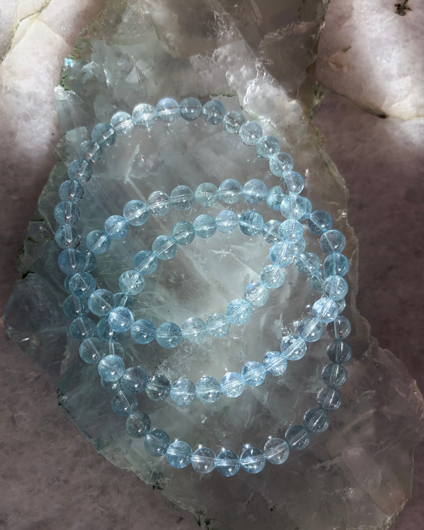 Sea Water Dewdrops Bracelet ⋄ Aquamarine