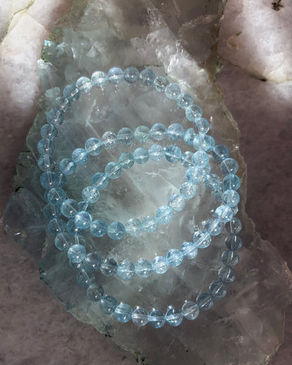Sea Water Dewdrops Bracelet ⋄ Aquamarine