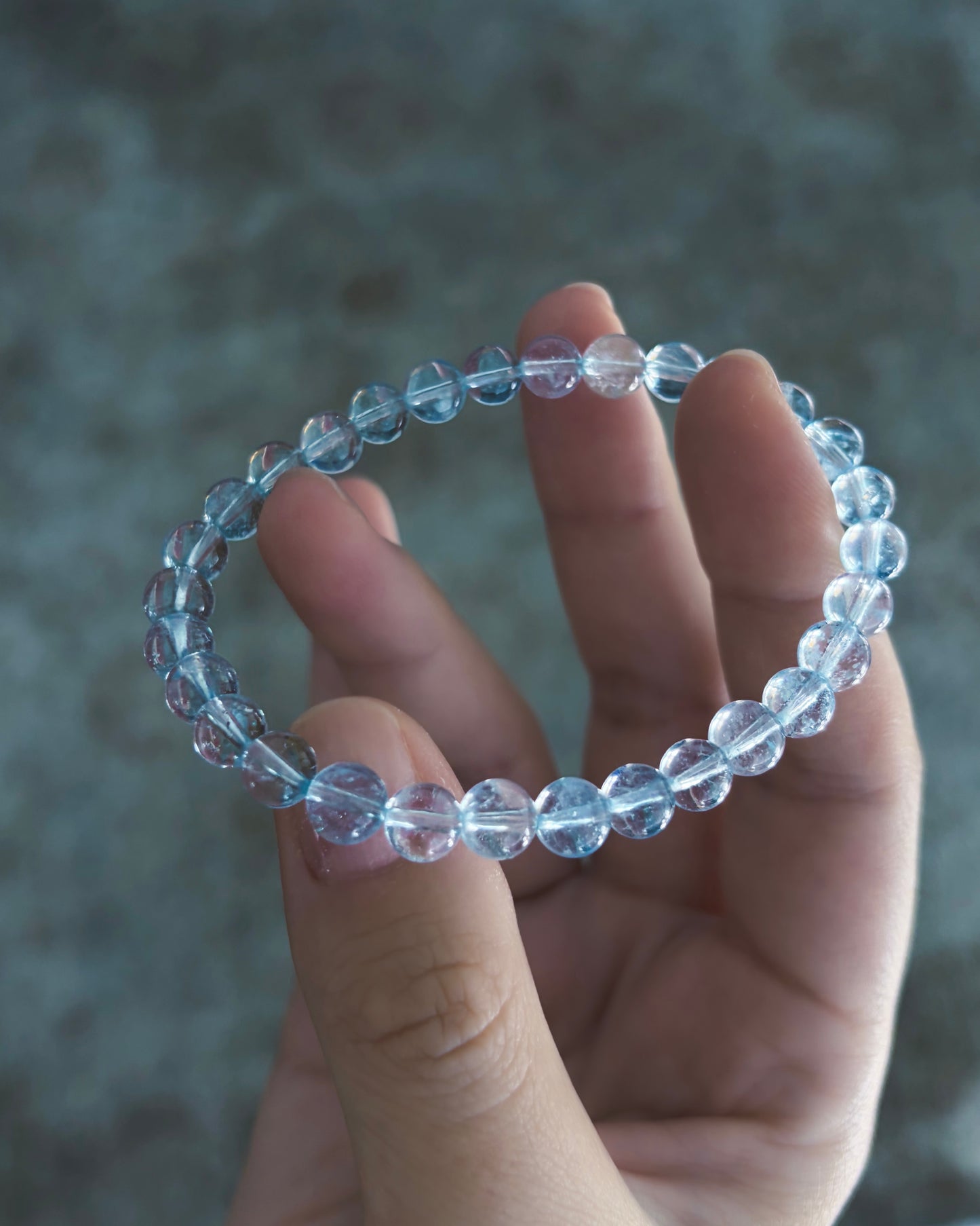 Sea Water Dewdrops Bracelet ⋄ Aquamarine