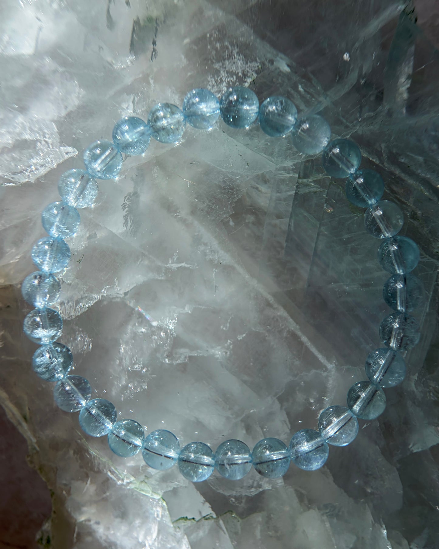 Sea Water Dewdrops Bracelet ⋄ Aquamarine