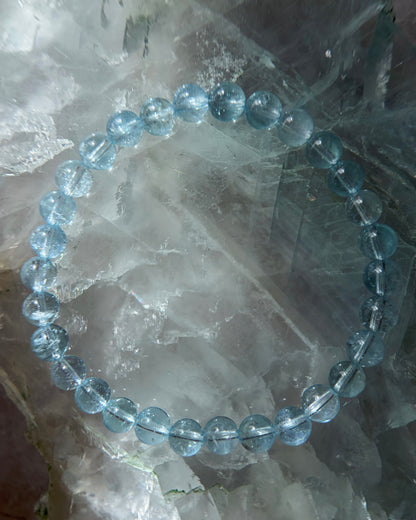 Sea Water Dewdrops Bracelet ⋄ Aquamarine