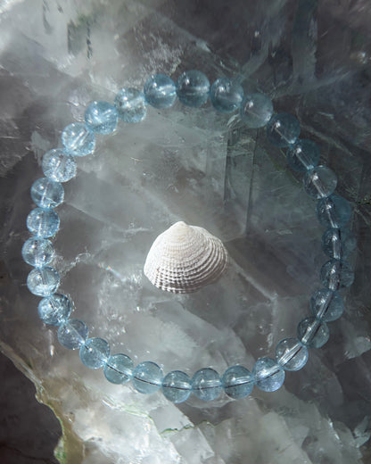Sea Water Dewdrops Bracelet ⋄ Aquamarine