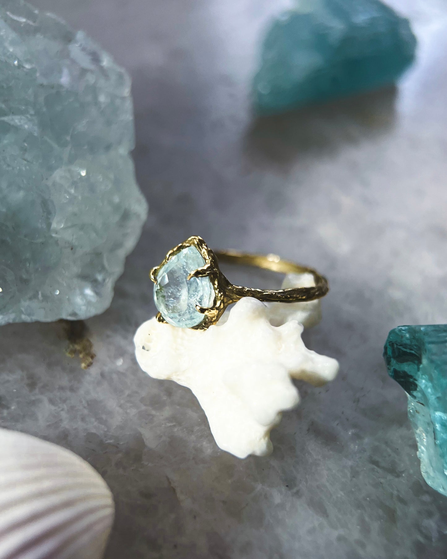 Pluie Ring ⋄ Aquamarine ⋄ size 8
