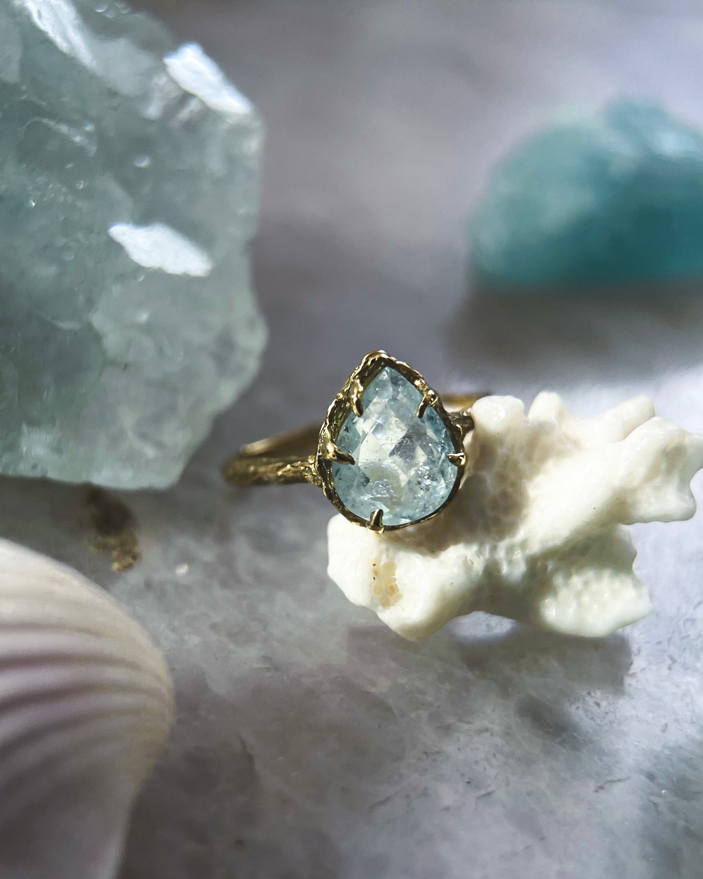 Pluie Ring ⋄ Aquamarine ⋄ size 8
