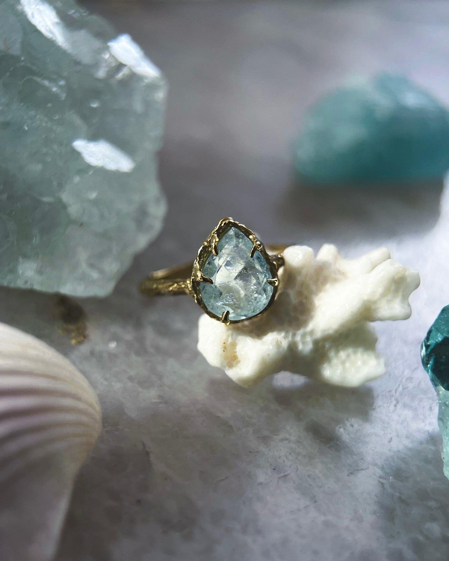 Pluie Ring ⋄ Aquamarine ⋄ size 8