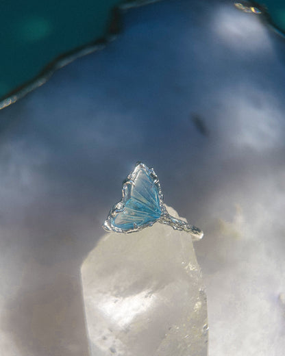Mermaid Tail Ring ⋄ Aquamarine ⋄ size 6