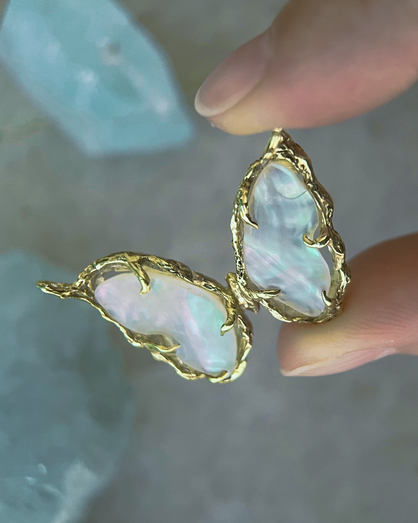 Ever After Butterfly Necklace ⋄ Mother of Pearl ⋄ gold vermeil