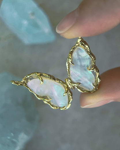 Ever After Butterfly Necklace ⋄ Mother of Pearl ⋄ gold vermeil