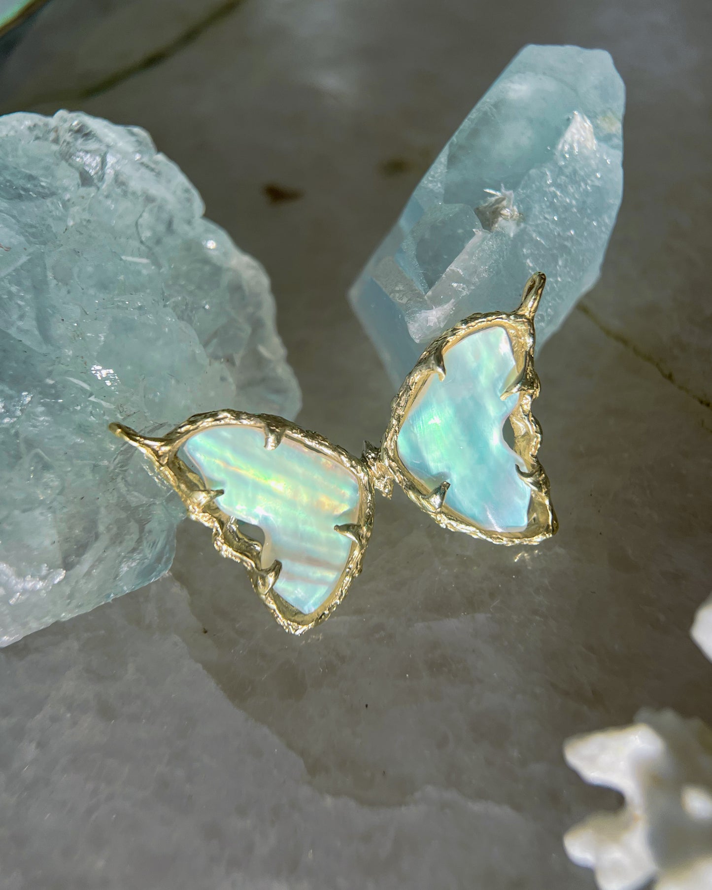 Ever After Butterfly Necklace ⋄ Mother of Pearl ⋄ gold vermeil