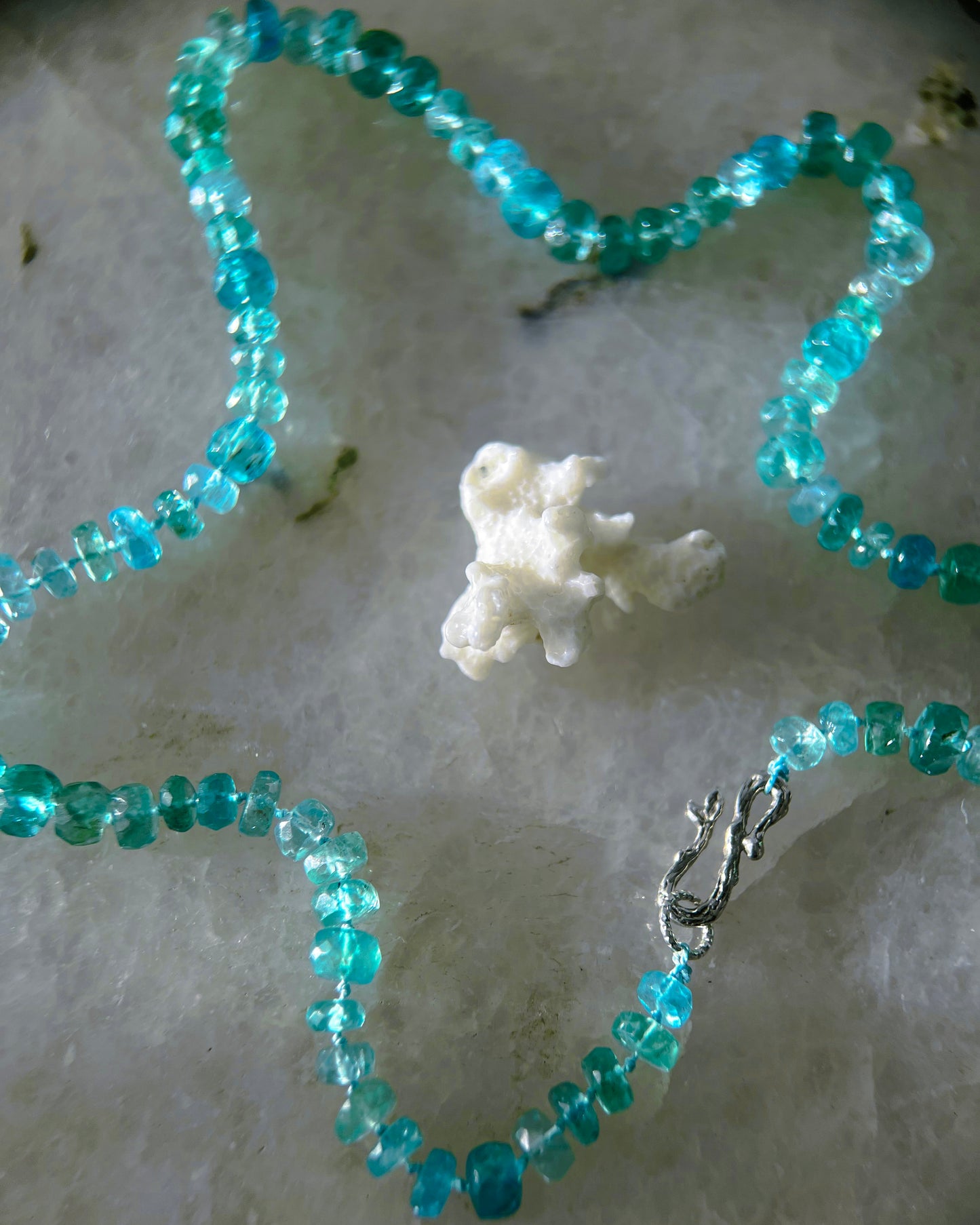 Water Nymph Necklace ⋄ Shaded Seafoam Apatite
