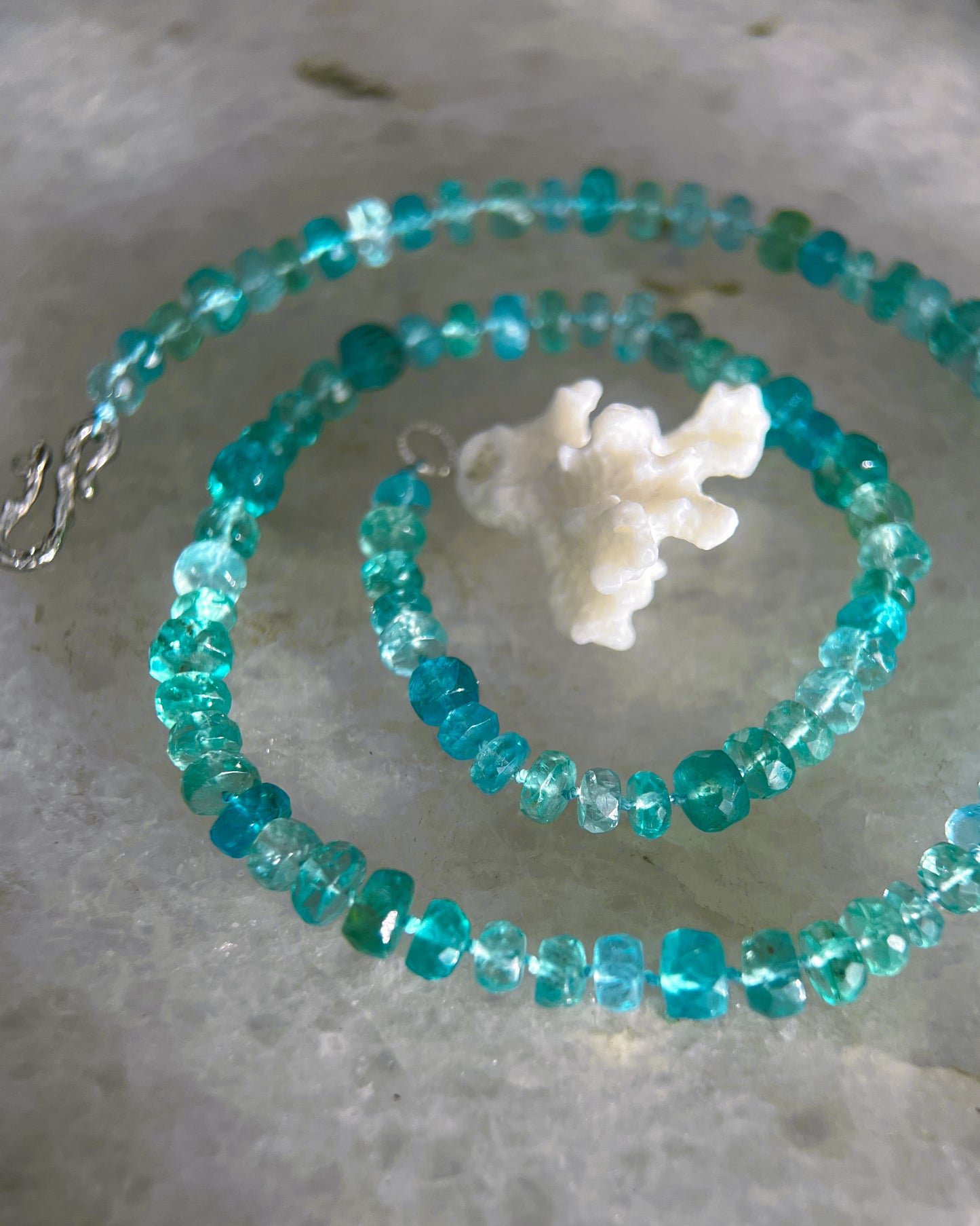 Water Nymph Necklace ⋄ Shaded Seafoam Apatite