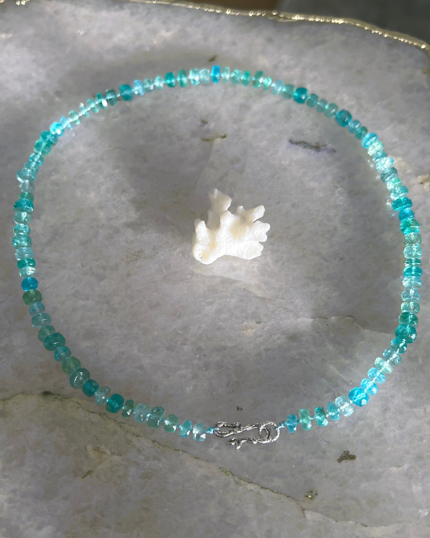 Water Nymph Necklace ⋄ Shaded Seafoam Apatite