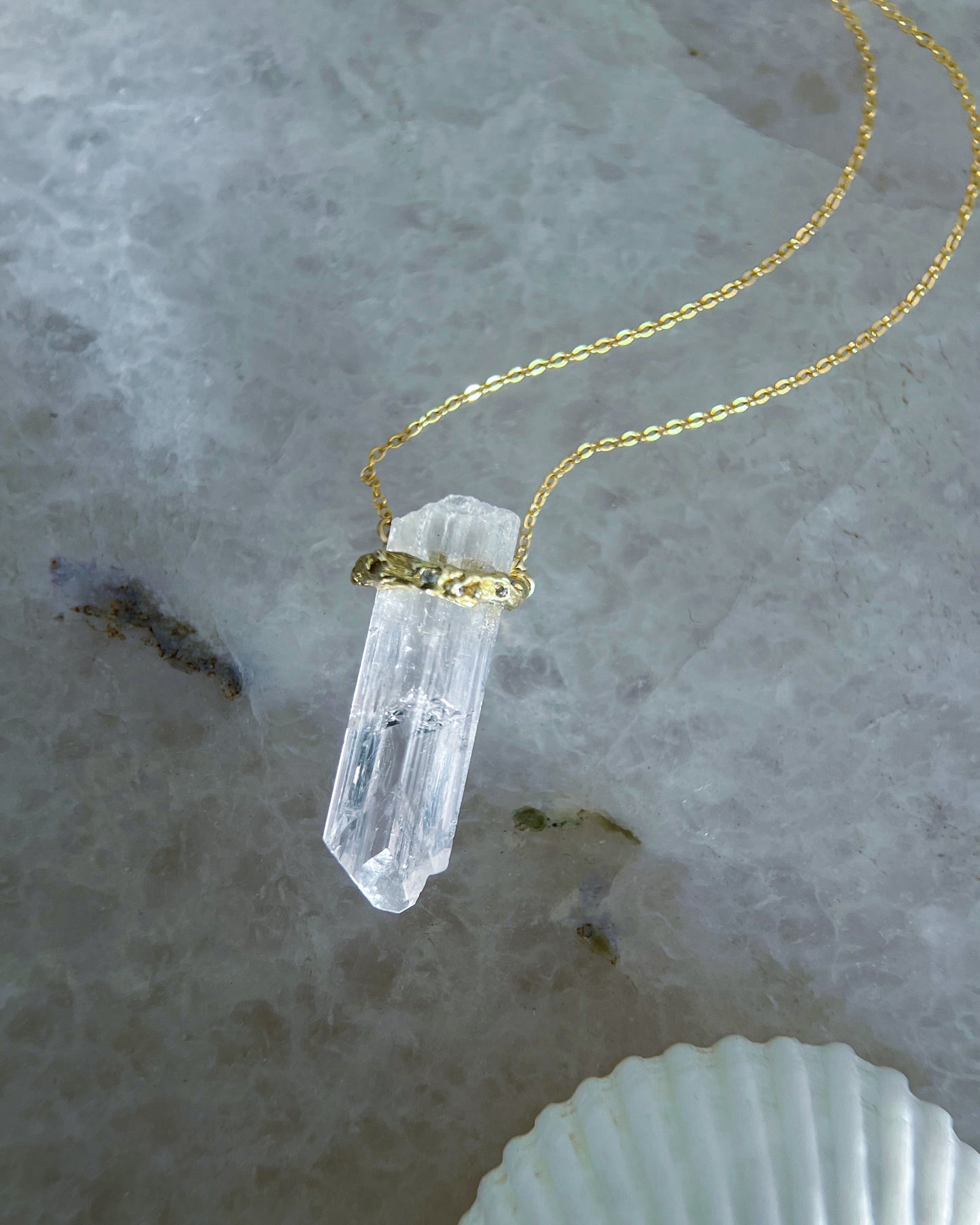 Healing Crystal Pendant ⋄ Danburite
