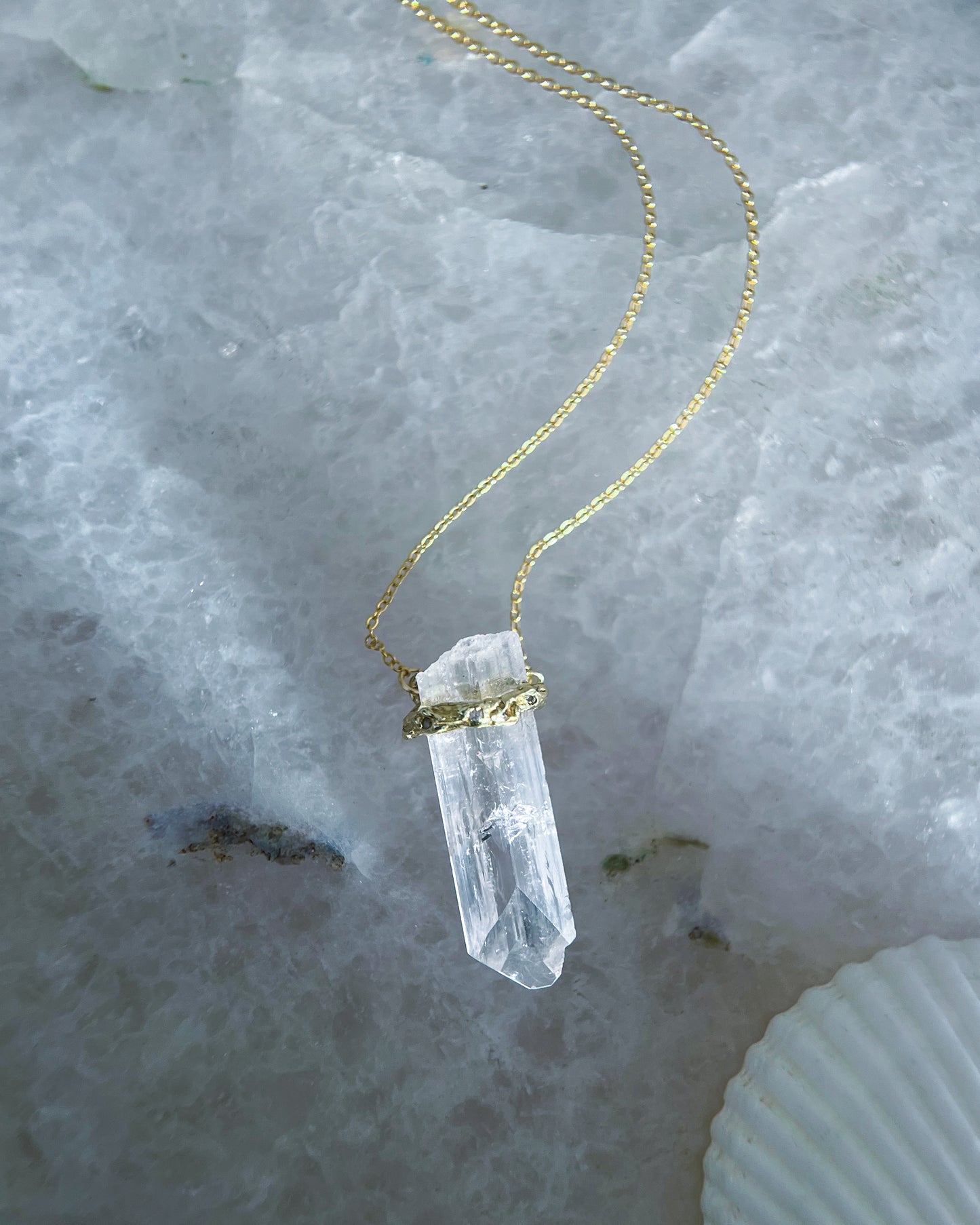 Healing Crystal Pendant ⋄ Danburite