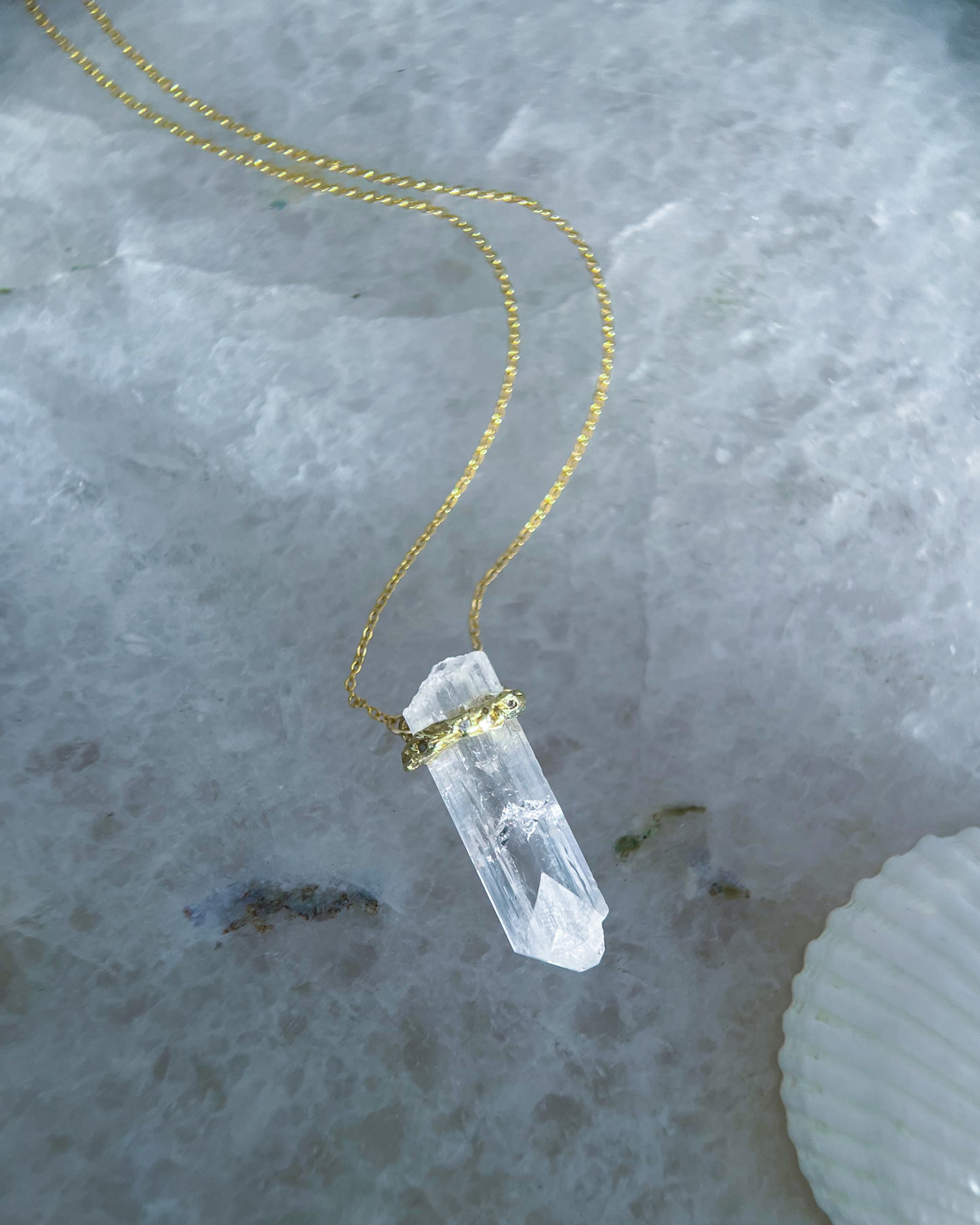 Healing Crystal Pendant ⋄ Danburite