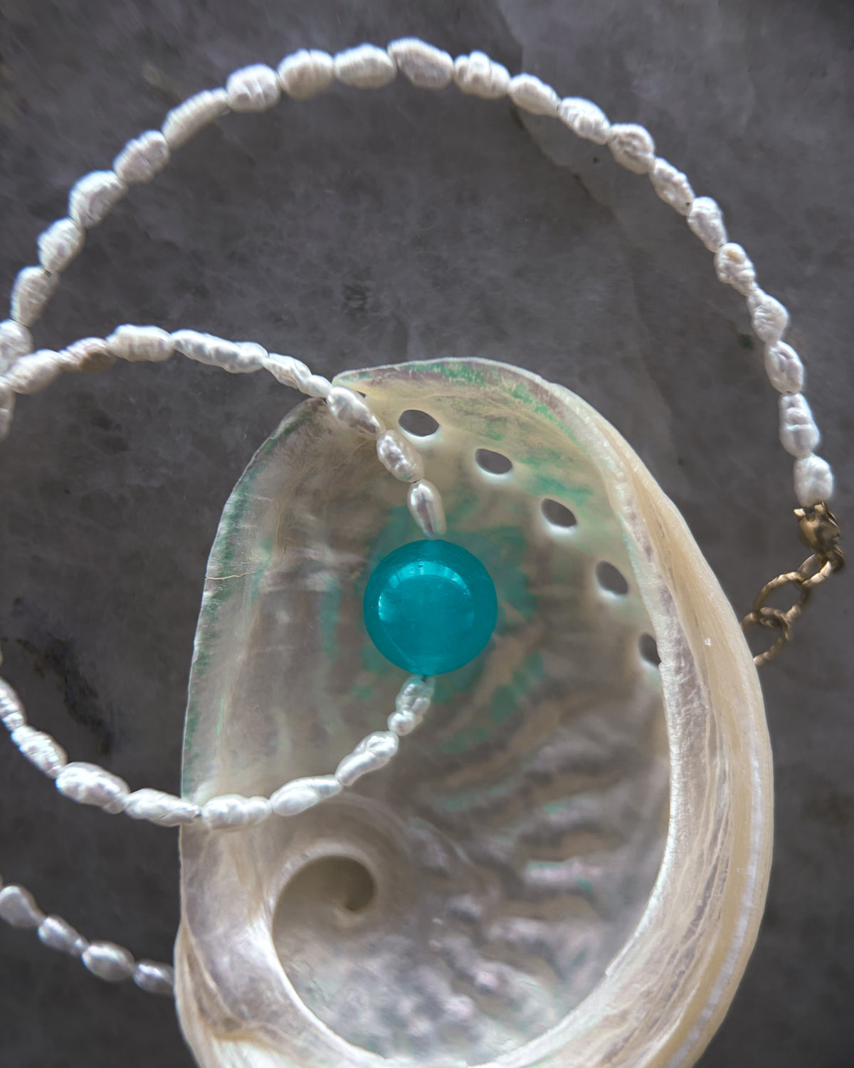 Daughter of the Sea Necklace ⋄ Amazonite & Pearls