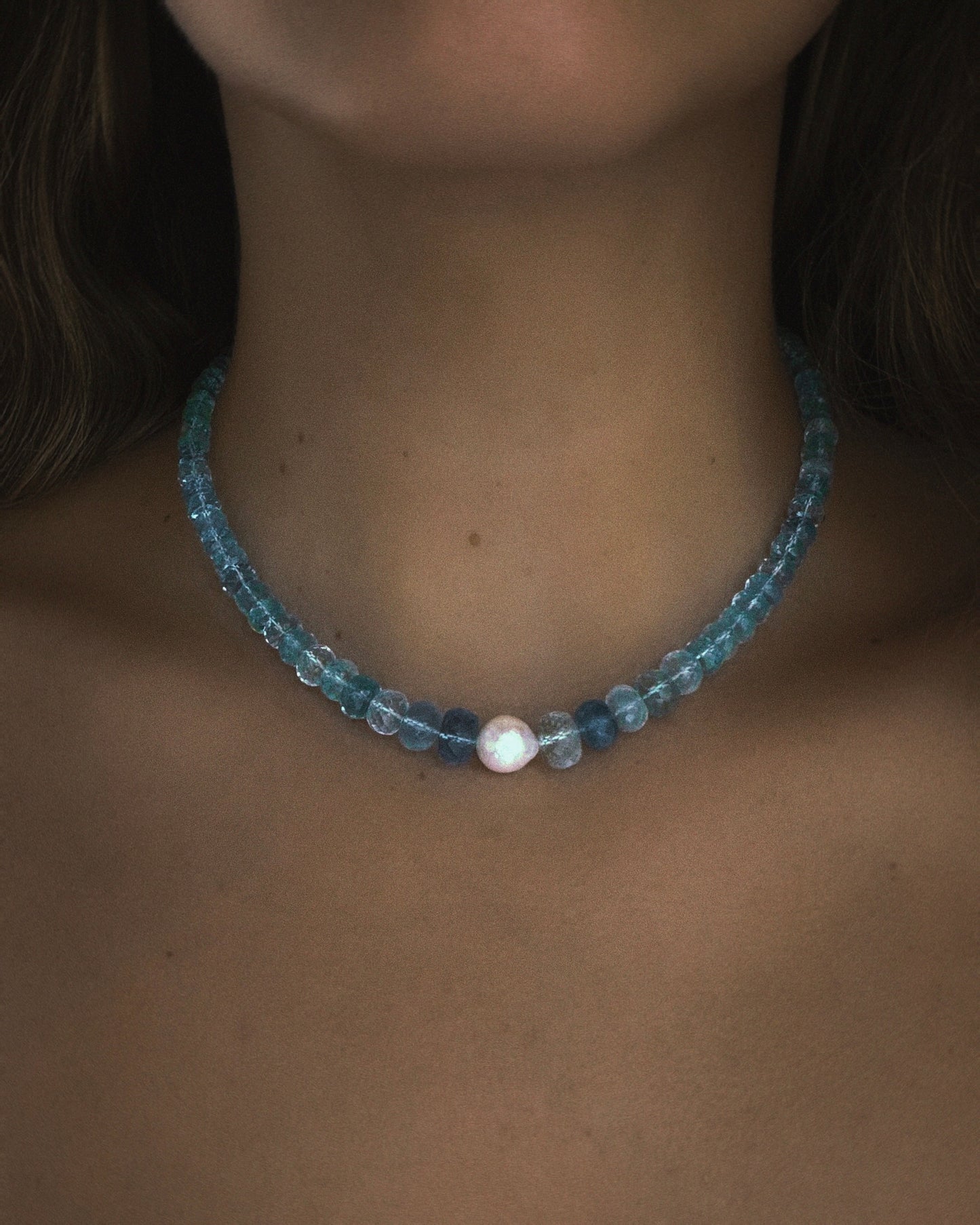 Water Nymph Necklace ⋄ Santa Maria Aquamarine & Pearl