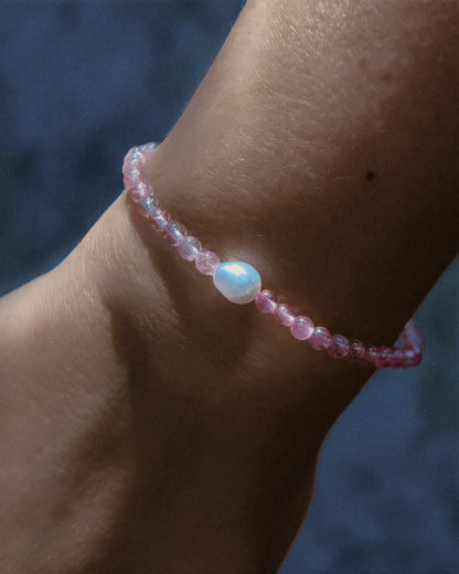 Daughter of Venus Bracelet ⋄ Pink Tourmaline & Pearl