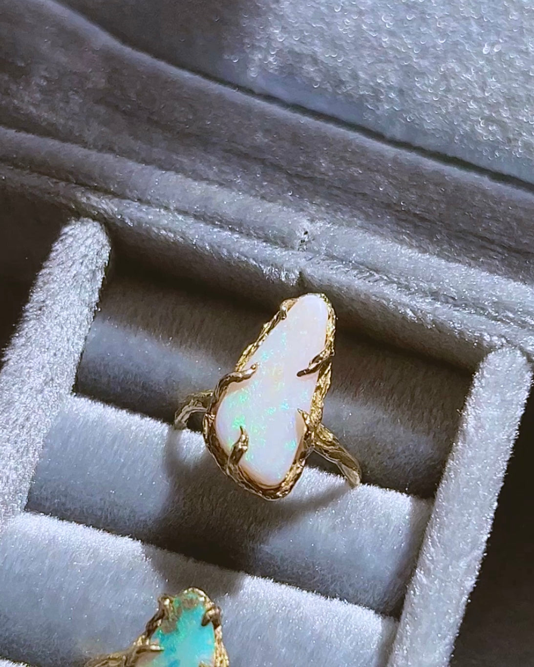 Unicorn Ring ⋄  Australian Opal ⋄  size 7