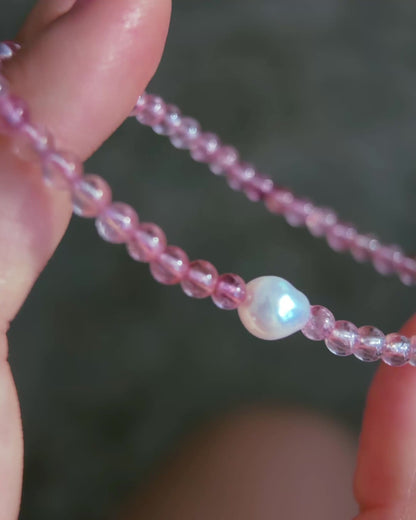 Daughter of Venus Bracelet ⋄ Pink Tourmaline & Pearl