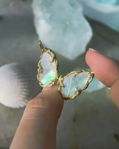 Ever After Butterfly Necklace ⋄ Mother of Pearl ⋄ gold vermeil
