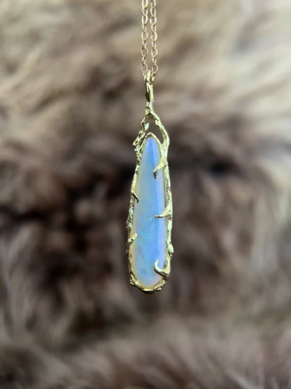 Unicorn Tear Necklace ⋄ Australian Opal