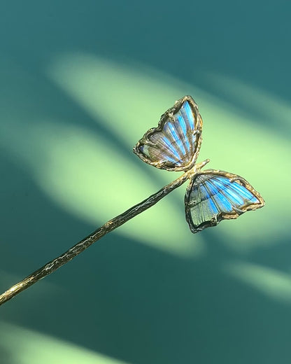 Ever After Butterfly Hair Pin ⋄ Labradorite