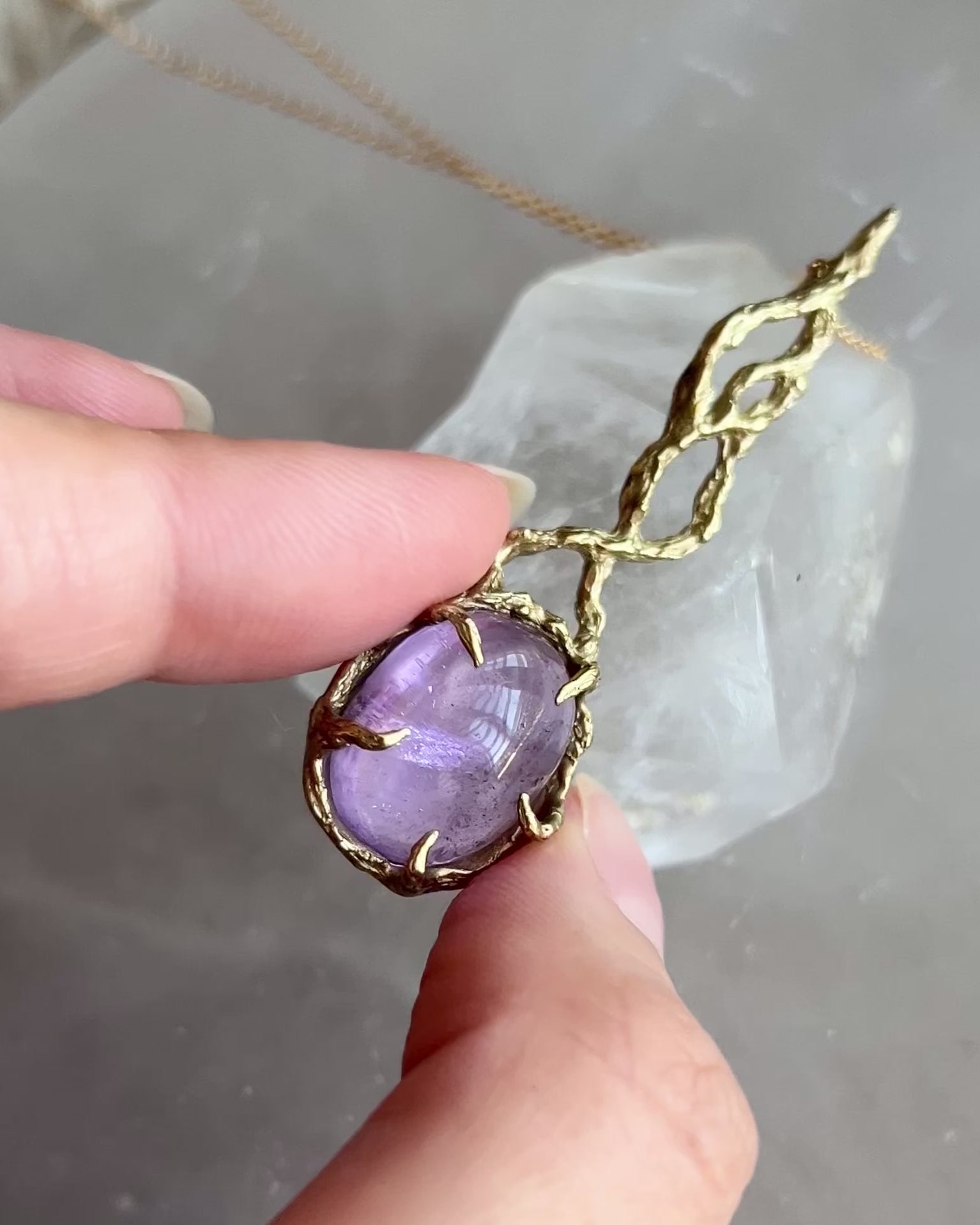 The Seer Amulet ⋄ Lavender Amethyst