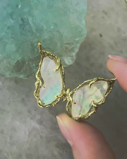 Ever After Butterfly Necklace ⋄ Mother of Pearl ⋄ gold vermeil
