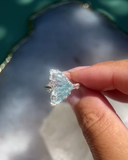 Mermaid Tail Ring ⋄ Aquamarine ⋄ size 6