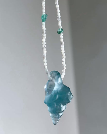 Sereia Long Necklace ⋄ Teal Fluorite