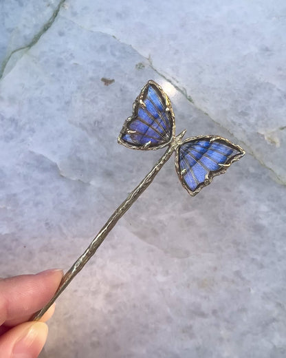 Ever After Butterfly Hair Pin ⋄ Labradorite