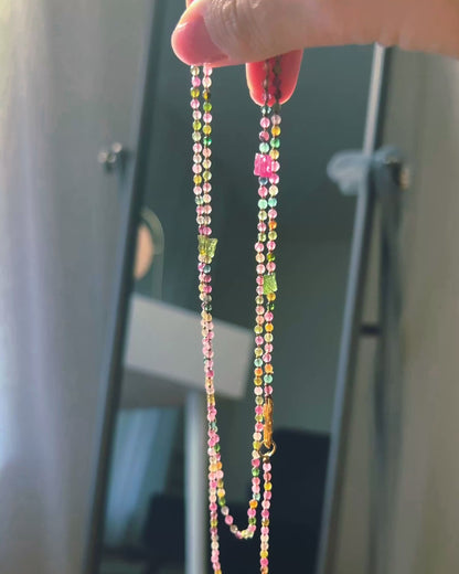 Butterfly Garden Dewdrops Necklace ⋄ Rainbow Tourmaline