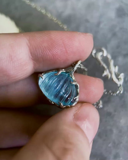 Seafoam Cove Treasure Necklace ⋄ Aquamarine