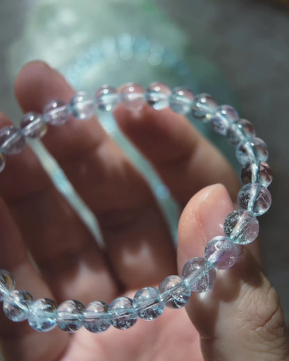 Sea Water Dewdrops Bracelet ⋄ Aquamarine